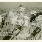 Cover image of Aeroplane View of Mt. Assiniboine, Canadian Rocky Mountains, Courtesy Dept. of National Defence