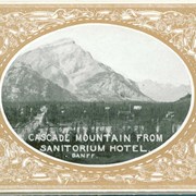 Cover image of Cascade Mountain from Sanitorium Hotel, Banff