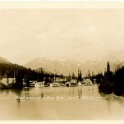 Cover image of Boathouses on Bow River, Banff, Alberta