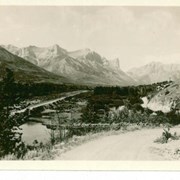 Cover image of Auto Road near Canyon, Banff National Park
