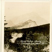 Cover image of Spray Valley, showing Cascade and Squaw Mts. [Cascade Mountain, Stoney Squaw Mountain]