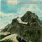 Cover image of Mount Stephen (alt. 10,523), Field, Canadian Rockies