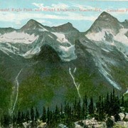 Cover image of Mount Sir Donald, Eagle Peak, and Mount Avalanche, Glacier, B.C. Canadian Pacific Railway