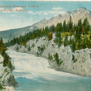 Cover image of Bow Falls and Cascade Mountain, 9,796 ft., Banff, Canadian Rockies