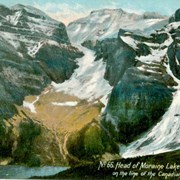 Cover image of Head of Moraine Lake, Laggan, Alta., on the line of the Canadian Pacific Railway
