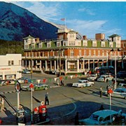 Cover image of [untitled - corner of Caribou Street and Banff Avenue with Mount Royal Hotel and Mount Rundle Banff, Alberta, Canada]