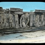 Cover image of [Stage frieze in] the Theatre, showing Atlas (centre)