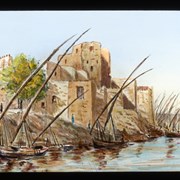 Cover image of 
[Drawing of fort with boats in front]