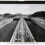 Cover image of Lower chamber, Miraflores Locks, looking South, Panama Canal