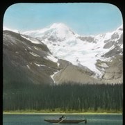 Cover image of Mount Unwin [with boat on Maligne Lake]