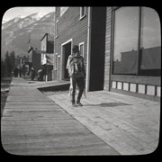 Cover image of [Unidentified man on Banff Avenue]