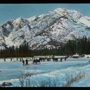 Cover image of Cutting ice on Bow River at Banff