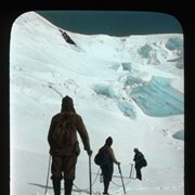 Cover image of [Conrad Kain, Albert McCarthy and Basil S. Darling, Mount Robson ACC camp]