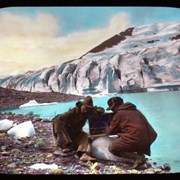 Cover image of [Soapy Smith and Lewis Freeman with short wave radio at Columbia Icefield]