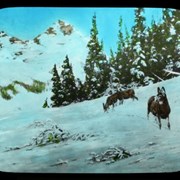 Cover image of [Painting of deer in snow]
