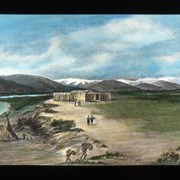 Cover image of [Fur trade illustration - First Nations camp near fur post]