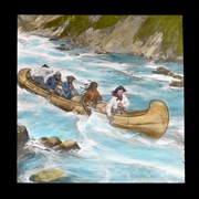 Cover image of [Illustration of fur trade canoe in rapids]