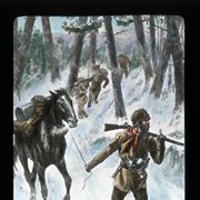 Cover image of [Mountain man leading horse - illustration]