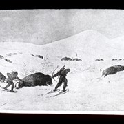 Cover image of [Illustration] Indians on Snowshoes hunting Buffaloes