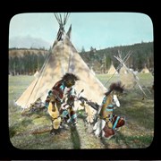 Cover image of [First Nations dancers at Banff Indian Days]