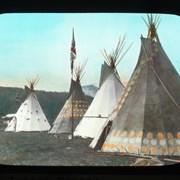 Cover image of First Nations Tepees [Teepees], Banff National Park