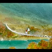 Cover image of Wire bridge over Tamsui River [Danshui]
