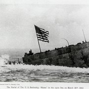 Cover image of The Burial of the U. S. Battleship "Maine" in the open Sea on March 16th 1912