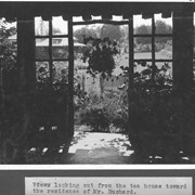Cover image of Views looking out from the tea house toward the residence of Mr. Buchard / 27945