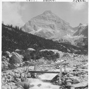 Cover image of Mt. Sir Donald with a glacial stream in the foreground / 28021