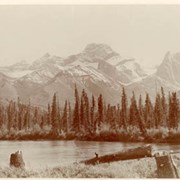 Cover image of Wind Mountain and Bow River from Gap, Alba / On Line of Canadian Pacific Railway. 16-12