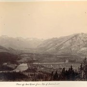 Cover image of View up Bow River from top of Tunnel Mt.