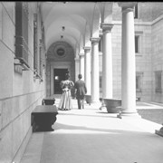 Cover image of Boston Public Library. Colonnade nearest Baylston Street (No.6) 8/23/95