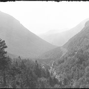 Cover image of Crawford House. Looking down the Crawford Notch from top of Elephant's Head (No.78) 9/6/95