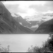Cover image of Mt. Victoria and Lefroy from near chalet, Lake Louise (No.1)  7/25/99
