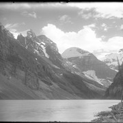 Cover image of Mt. Lefroy and Mt. Aberdeen from near chalet, Lake Louise (No.3) 7/25/99