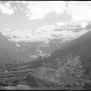 Cover image of Mt. Victoria and Victoria Glacier from ford above Lake Louise (No.17). 7/26/99