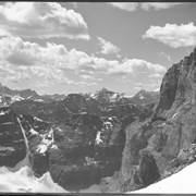 Cover image of West from Abbot Pass pan (No.29) : [pan 3 of 4]
