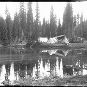Cover image of Camp at Summit Lake (No.1) 1906
