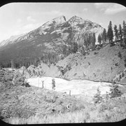 Cover image of Banff, Rundle Mtn. & upper part of Bow Falls (No.31)  7/6/94