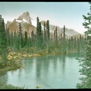 Cover image of Cathedral Mtn. & our "bath tub", Lake O'Hara 1902