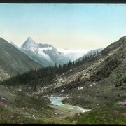 Cover image of Sir Donald from near cave on Mt. Cheops