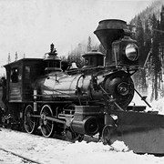 Cover image of C.P.R. Engine 73 and train