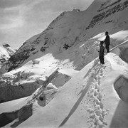 Cover image of [Edward Feuz and Rudolf Aemmer on Victoria Glacier?]