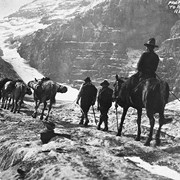 Cover image of Packing supplies to Abbot Pass, Alpine Cabin