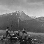 Cover image of [Raft on Maligne Lake]