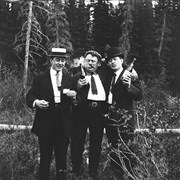 Cover image of Joe Brown (centre) [and friends on picnic near Banff]