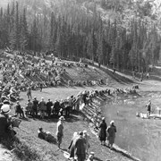 Cover image of Ralph Connor conducting Sunday Service at Devil's Cauldron - Banff Highland Festival, September 2, 1928