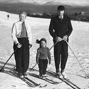 Cover image of Sigrid, Siri, and Erling Strom, Lake Placid N.Y.