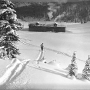 Cover image of Sunshine ski lodge. -- 1939 Feb.