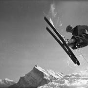 Cover image of [Cross jump on Mount Norquay]. -- [ca.1939].